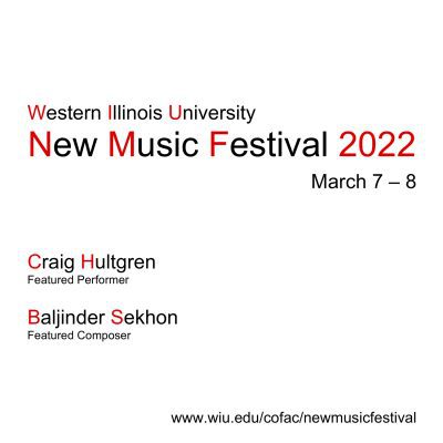 New Music Festival 2022 March 7-8 at Western Illinois University