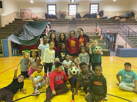 Rock Island High School Girls Soccer Team Leads Clinics For Local Kids, Youth Night TONIGHT!