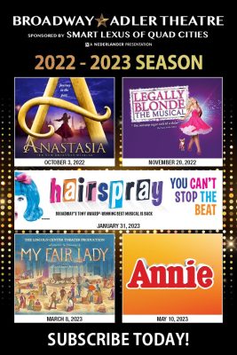 Davenport's Adler Theater Announces New Broadway Show Season