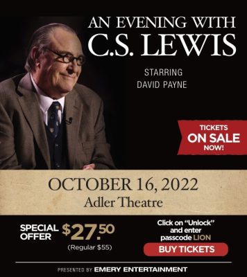 Davenport's Adler Theater Hosting 'An Evening With C.S. Lewis'