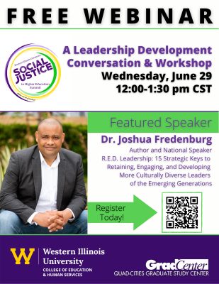 Western Illinois University to Host Virtual Leadership Conversation & Workshop June 29
