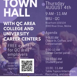 Western Illinois University in Collaboration with Local Quad Cities Higher Education Organizations to Host an Employer Town Hall