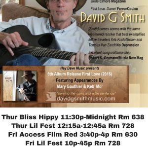 David G. Smith Playing Outdoors At Bettendorf's Faye's Field Tonight