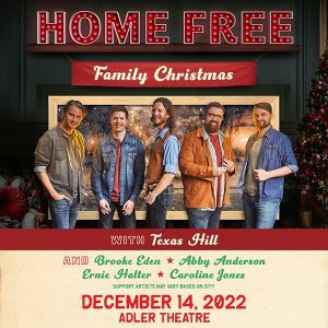 Home Free Family Christmas Coming To Iowa's Adler Theatre TONIGHT!