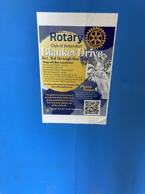 Bettendorf Rotary Launches Iowa And Illinois Blanket Drive for the Homeless