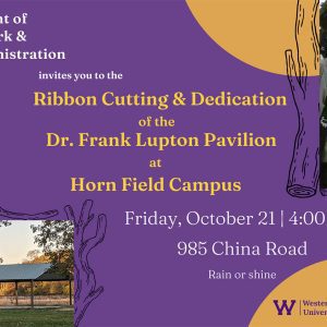Western Illinois University's Lupton Pavilion to be Dedicated at Horn Field Campus Oct. 21