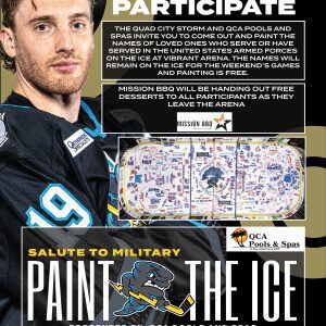Quad City Storm Are Saluting The Military With Paint The Ice Day