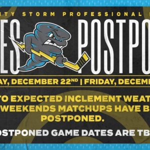 Quad City Storm Games Tonight And Tomorrow Canceled Due To Weather