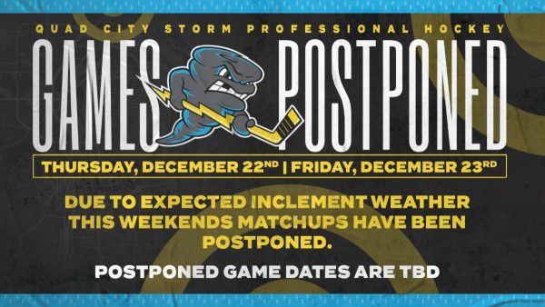 Quad City Storm Games Tonight And Tomorrow Canceled Due To Weather