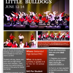 Bettendorf Students Invited To Little Bulldogs Show Choir Summer Camp