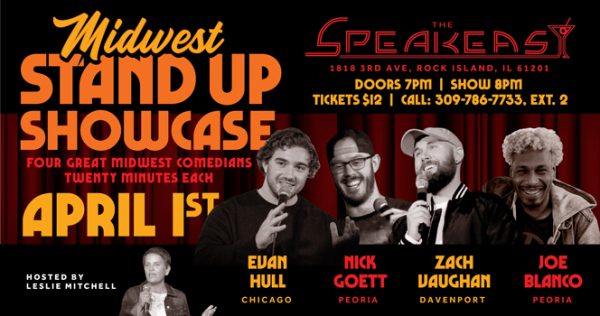Rock Island Speakeasy Hosts Standup Comedy Night Tonight