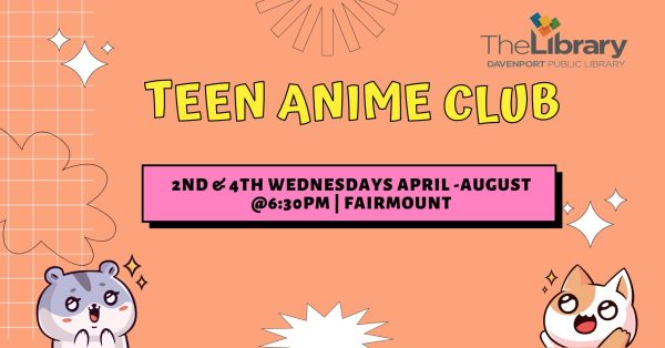 Teen Anime Night Tonight At Davenport Library