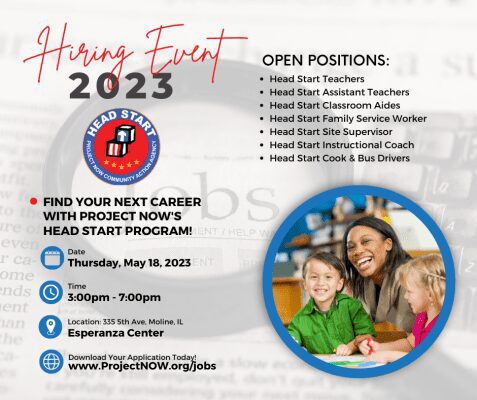 Project NOW Holding Hiring Fair For New Head Start Center In Moline