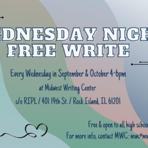 Midwest Writing Center Hosting Free Writing Nights