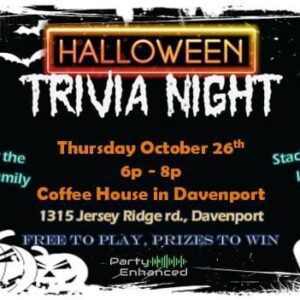 Halloween Trivia Night Slated for October 26!