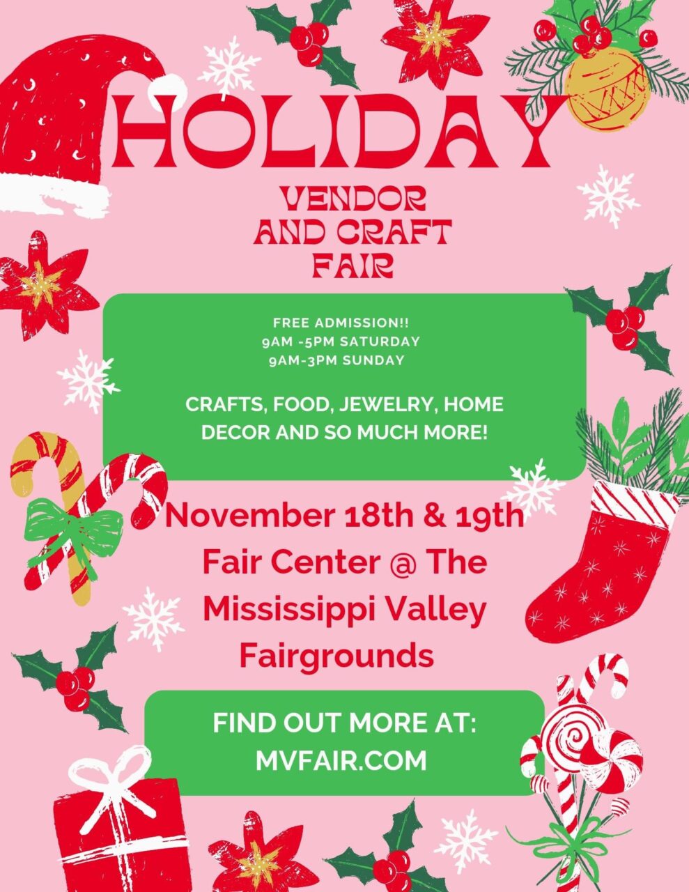 Holiday Craft Fair Hits the Mississippi Valley Fairgrounds Quad