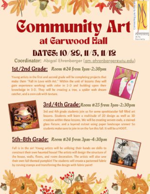 Western Illinois Hosting Children's Art Classes Sunday