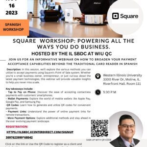 Comprehensive Square Point of Sale Workshop in Spanish Hosted by Western Illinois