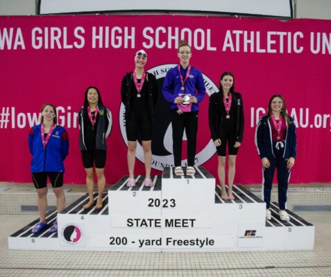 Davenport Central High School Girls Swim Team Places Third In Iowa