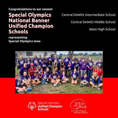 Davenport West High School Named Special Olympics National Banner Champion School