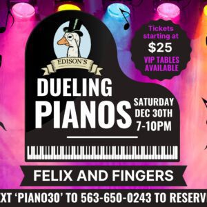 Dueling Pianos Tickle The Ivories At Bettendorf's Edison's Saturday Night