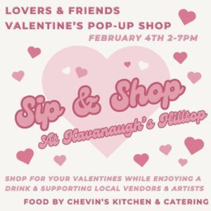 Sip & Shop at Kavanaugh’s Hilltop February 4