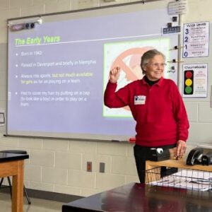 Davenport Schools ELA Students Served Up Guest Speaker Judy Thompson