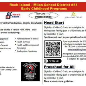 Rock Island Preschool For All Applications Now Being Accepted