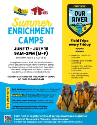 Spring Forward And Rock Island Schools Offering Summer Camps