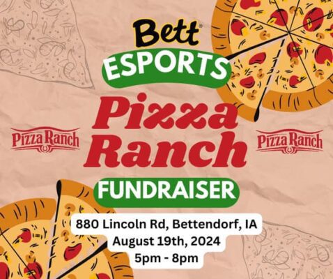 Help Bettendorf's ESports Team And Eat Some Great Pizza! It's Win-Win!