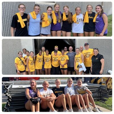 Bettendorf High School Girls Soccer Team Volunteers At Bix 7 Race