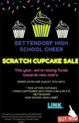 Bettendorf High School Cheer Holding Scratch Cupcake Sale To Raise Funds