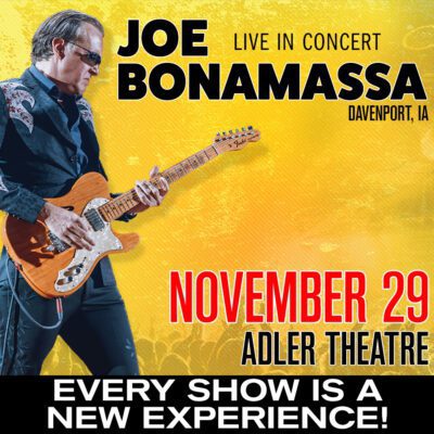 Joe Bonamassa Coming To Davenport's Adler Theatre Friday Night