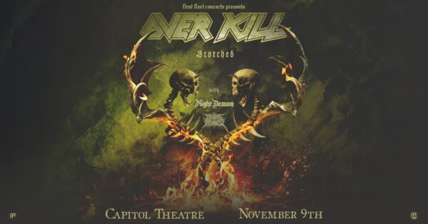 Overkill With Night Demon And Frontal Assault Rocking Davenport's Capitol Theatre Tonight