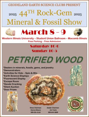 Western Illinois University Holding Gem, Mineral And Fossil Show March 8-9