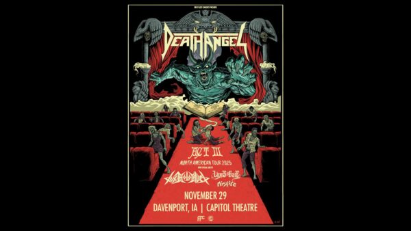 Death Angel Rocking Davenport's Capitol Theatre In November