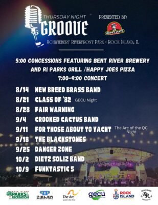 Thursday Night Groove Rocks Rock Island's Schwiebert Park Every Thursday
