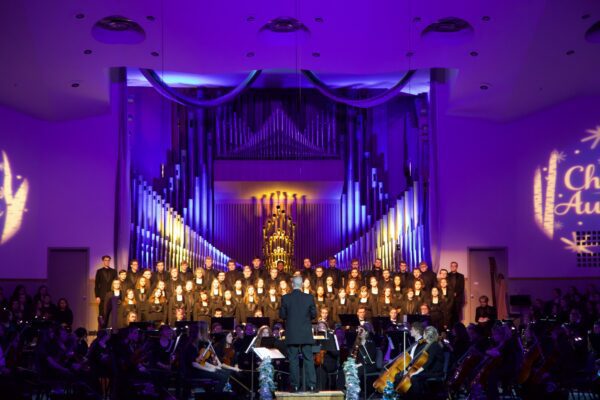 A scene from the 2019 Christmas at Augustana concert at Centennial Hall, Rock Island.