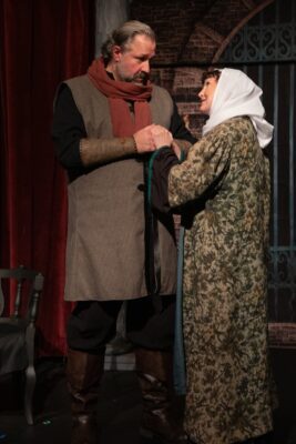 Jeremy Mahr and Lora Adams in the new Black Box production of "The Lion in Winter."