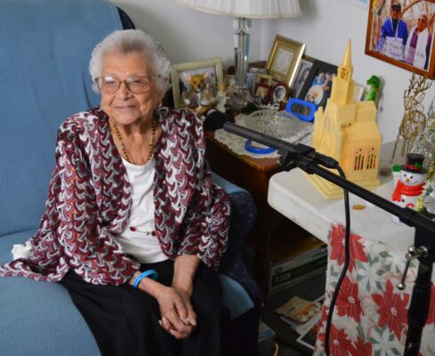Nellie Terronez Munos (who was married to John's brother Joe) was interviewed for the film when she was 99.