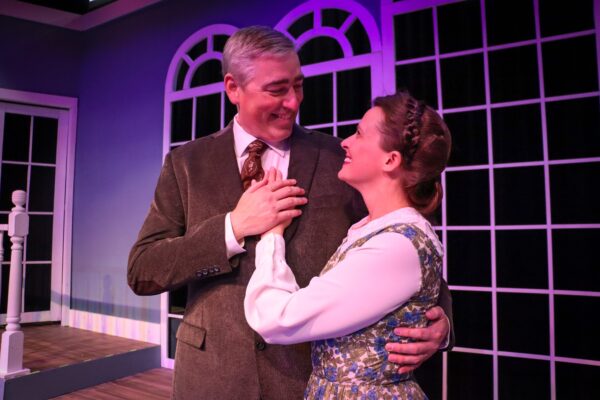 Nathan Bates is Captain von Trapp and Sarah Lounsberry is Maria in the classic musical "The Sound of Music" at Moline's QC Music Guild.