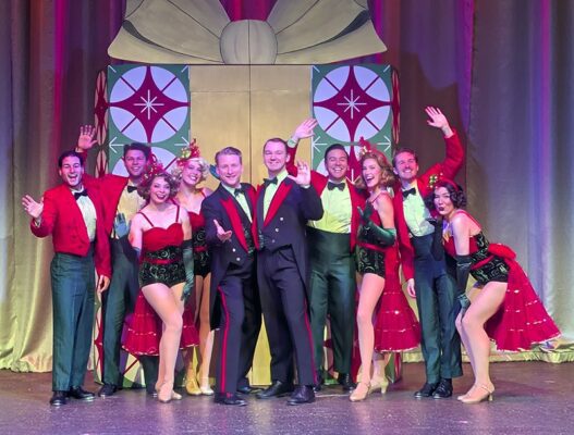 The cast of "Irving Berlin's White Christmas," running through Dec. 28, 2025 at Circa '21 Dinner Playhouse.