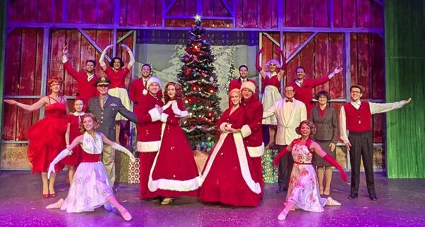 The cast of "Irving Berlin's White Christmas," running through Dec. 28, 2025 at Circa '21 Dinner Playhouse.
