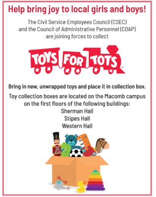 Toys for Tots Holiday Collection Starts at Western Illinois University