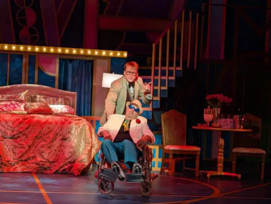 Bobby Becher and Brad Hauskins in "Lucky Stiff."