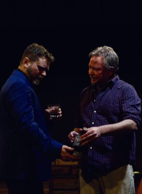 Tom Taylor, left, and Mike Schulz in "God of Carnage," directed by Jeremy Mahr.