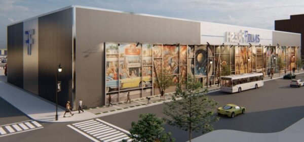 An architect's rendering of the planned $12-million Rock Line Studios, to be built on Rock Island's 5th Avenue between 20th and 22nd streets.
