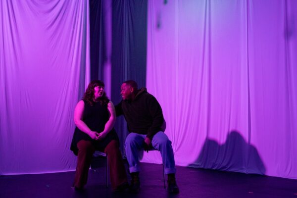 Shyan DeVoss and Keenen Wilson in "word play."