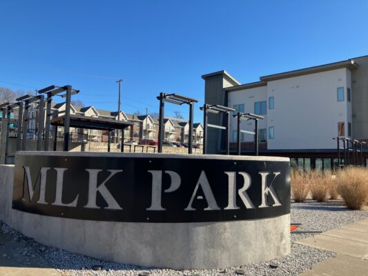 MLK Park is at Brady and 5th streets in downtown Davenport (photo by Jonathan Turner).