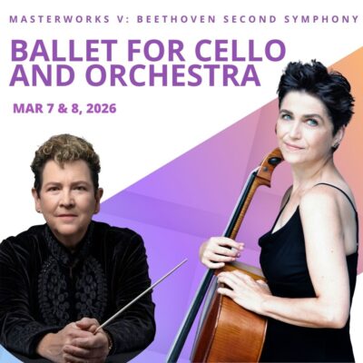 This weekend's QCSO concerts feature a world premiere by composer Rebecca Burkhardt (left) for QC Symphony principal cellist Hannah Holman.